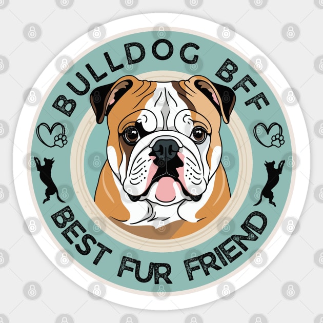 English Bulldog Sticker by Pearsville